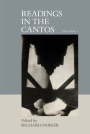 Cover of: Readings in the Cantos: Volume I