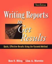 Writing reports to get results by Ron Blicq