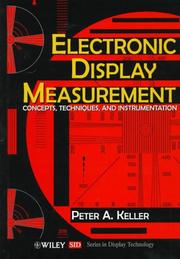 Cover of: Electronic display measurement: concepts, techniques, and instrumentation