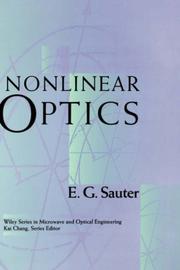 Cover of: Nonlinear optics | E. G. Sauter