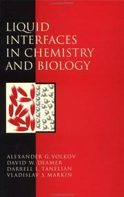 Cover of: Liquid interfaces in chemistry and biology by Alexander G. Volkov ... [et al.].