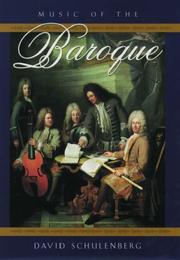 Cover of: Music of the Baroque by David Schulenberg