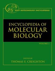 Cover of: Encyclopedia of Molecular Biology, 4 Volume Set