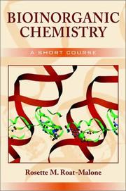 Cover of: Bioinorganic Chemistry by Rosette M. Roat-Malone