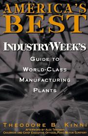 Cover of: America's best: IndustryWeek's guide to world-class manufacturing plants