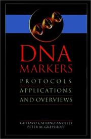 Cover of: DNA markers: protocols, applications, and overviews