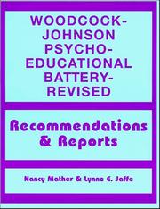 Cover of: Woodcock-Johnson Psycho-Educational Battery-revised by Nancy Mather