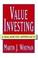 Cover of: Value investing