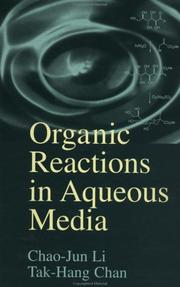 Cover of: Organic reactions in aqueous media