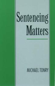 Cover of: Sentencing Matters (Studies in Crime and Public Policy)