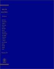 Cover of: Organic Reactions (Volume 59)