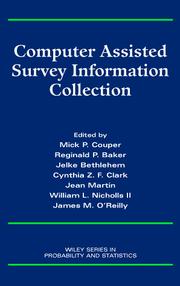 Cover of: Computer assisted survey information collection