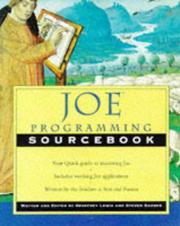 Cover of: Joe programming sourcebook: developing Web applications with Java and CORBA
