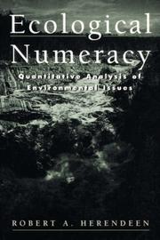 Cover of: Ecological numeracy: quantitative analysis of environmental issues
