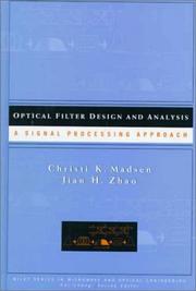Optical filter design and analysis by Christi K. Madsen