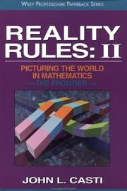 Cover of: Reality Rules, The Frontier by John L. Casti