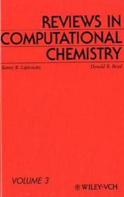 Cover of: Reviews in Computational Chemistry, Volume 3