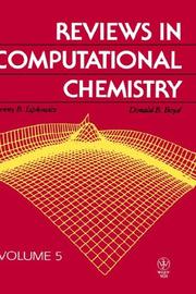 Cover of: Reviews in Computational Chemistry, Volume 5