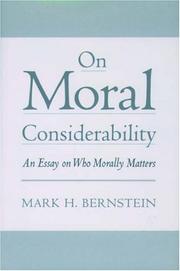 On moral considerability by Mark H. Bernstein