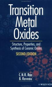 Cover of: Transition metal oxides by C. N. R. Rao