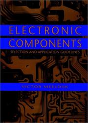 Cover of: Electronic Components by Victor Meeldijk