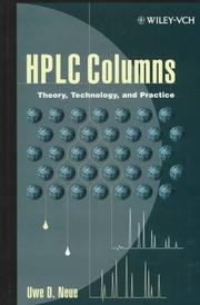 Cover of: HPLC columns | Uwe D. Neue