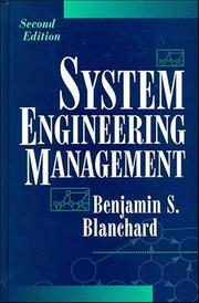 System engineering management by Benjamin S. Blanchard