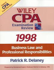 Cover of: Wiley Cpa Examination Review 1998: Business Law and Professional Responsibilities (Annual)