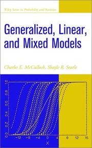 Cover of: Generalized, Linear, and Mixed Models (Wiley Series in Probability and Statistics) by Charles E. McCulloch, Shayle R. Searle