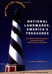 Cover of: National landmarks, America's treasures: the National Park Foundation's complete guide to national historic landmarks