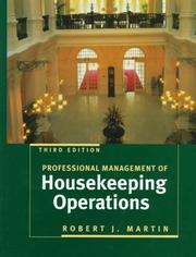 Cover of: Professional management of housekeeping operations