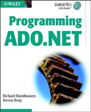 Cover of: Programming ADO.NET
