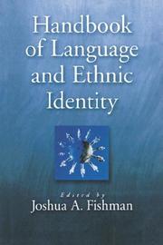 Cover of: Handbook of language & ethnic identity