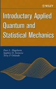 Cover of: Introductory Applied Quantum and Statistical Mechanics