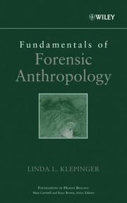 Cover of: Fundamentals of forensic anthropology