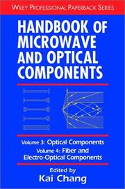 Cover of: Handbook of microwave and optical components