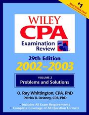 Cover of: Wiley CPA Exam Volume 2 by Patrick R. Delaney, O. Ray Whittington