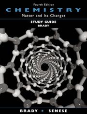 Cover of: Study Guide to accompany Chemistry: Matter and Its Changes, 4th Edition