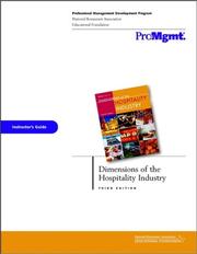 Cover of: Dimensions of the Hospitality Industry