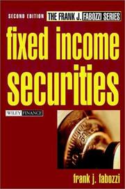 Cover of: Fixed income securities