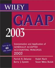 Cover of: Wiley GAAP 2003: Interpretation and Application of Generally Accepted Accounting Principles