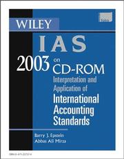 Cover of: Wiley IAS 2003 CD-ROM: Interpretation and Application of International Accounting Standards