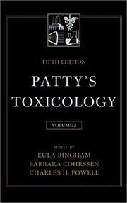 Cover of: Patty's Toxicology Mini Set Volume Two and Three - Metals