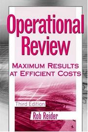 Cover of: Operational Review: Maximum Results at Efficient Costs