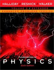 Cover of: Fundamentals of Physics, Chapters 22 - 45, Enhanced Problems Version