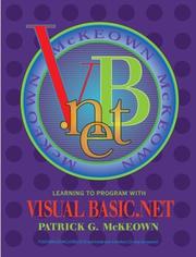 Cover of: Learning to Program with VISUAL BASIC.Net