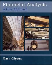Cover of: Financial analysis: a user approach