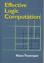 Cover of: Effective logic computation