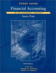 Cover of: Financial Accounting: In an Economic Context, 5th Edition, Study Guide