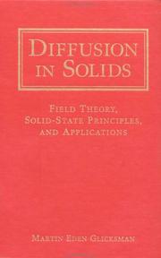 Cover of: Diffusion in Solids by Martin Eden Glicksman